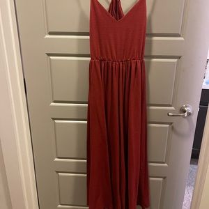 Boutique Rust Orange Jumpsuit